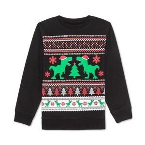#67 Hybrid Apparel Boys Dinosaur Holiday Sweatshirt